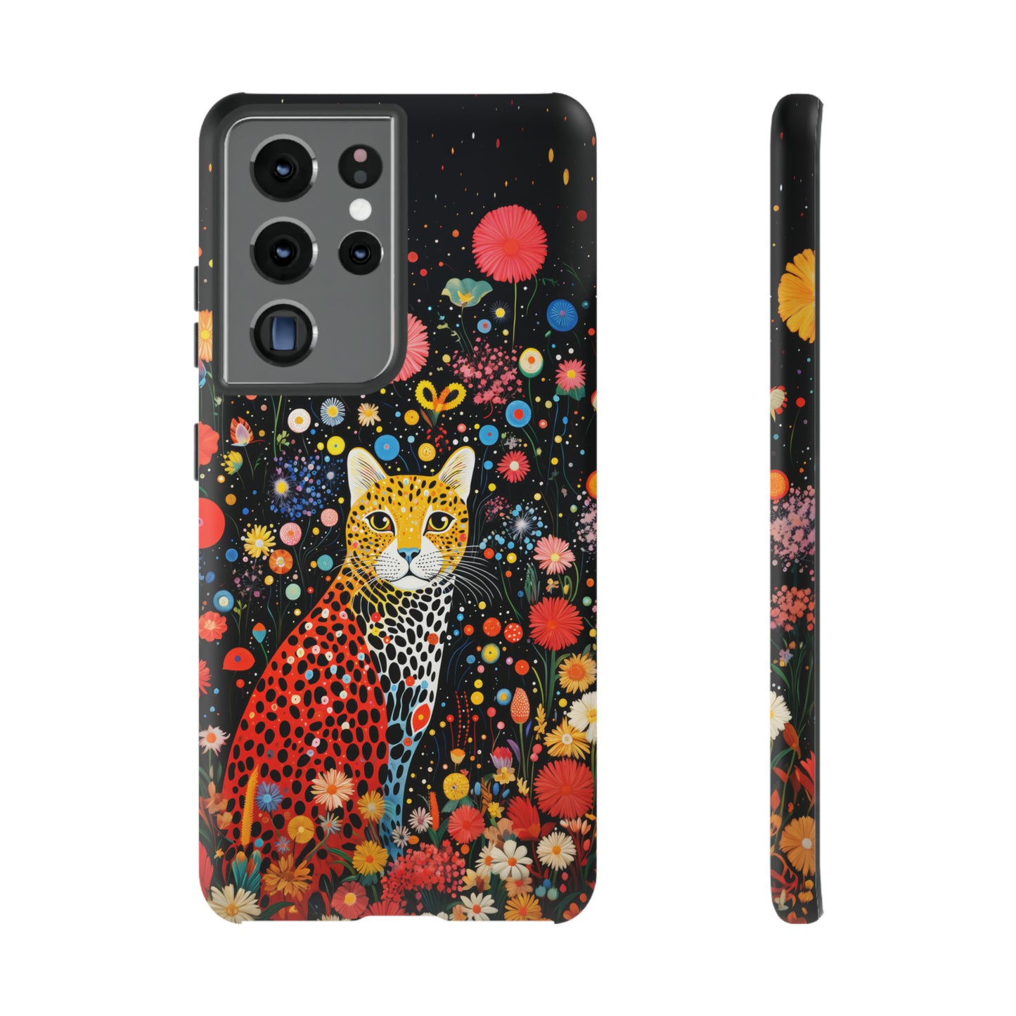 Cheetah in night flowers Tough Cases