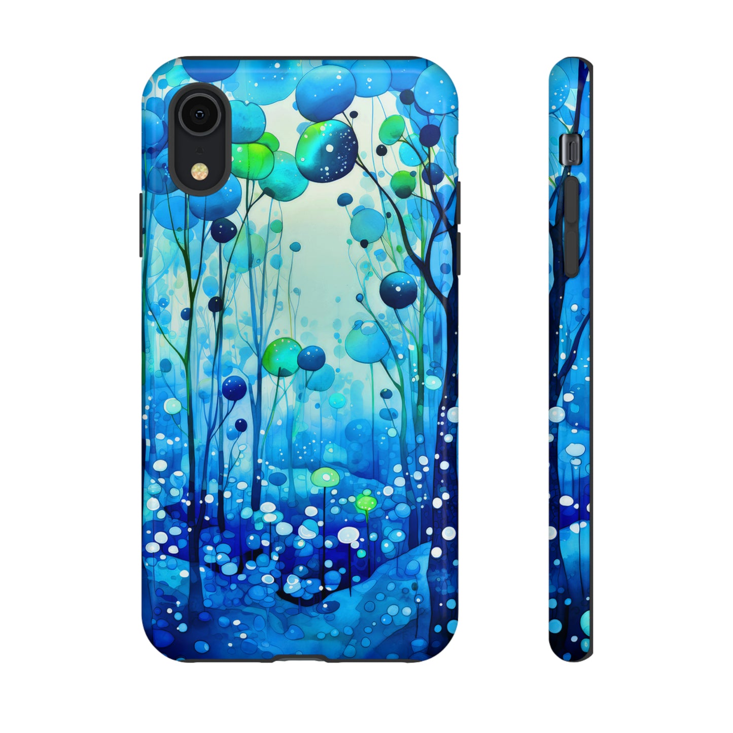 Blue fantasy forest Tough Cases