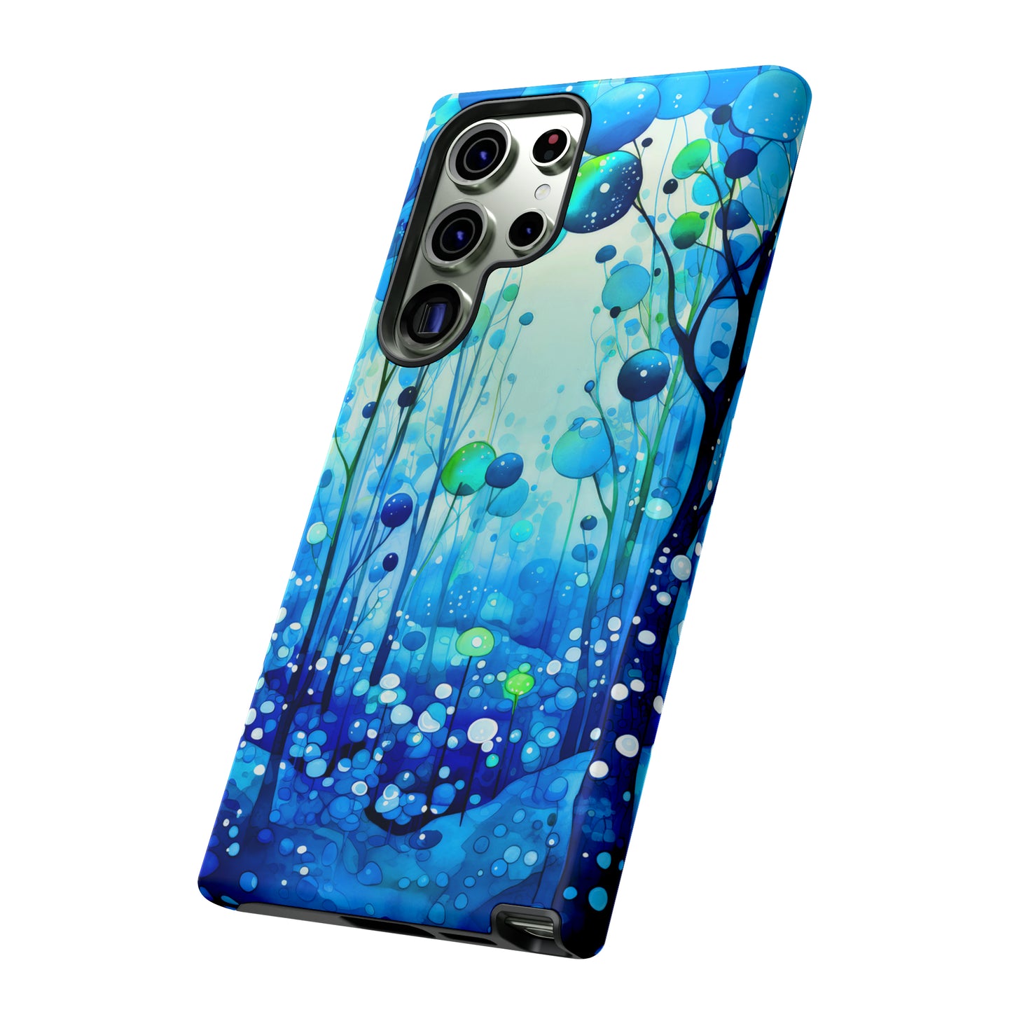 Blue fantasy forest Tough Cases