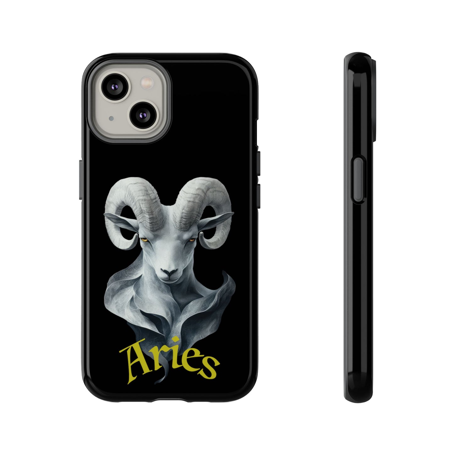 Aries Tough Phone Cases, Artistic Zodiac Phone Cases, premium-quality cases for iPhone, Samsung Galaxy, and Google Pixel devices