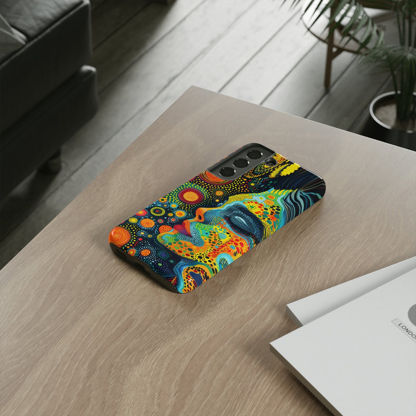 Phone Case, rainbow girl, Artistic design, Tough Case, Colorful whimsical rainbow fantasy design, iPhone 15, 14, 13, 12, 11, Samsung, Pixel
