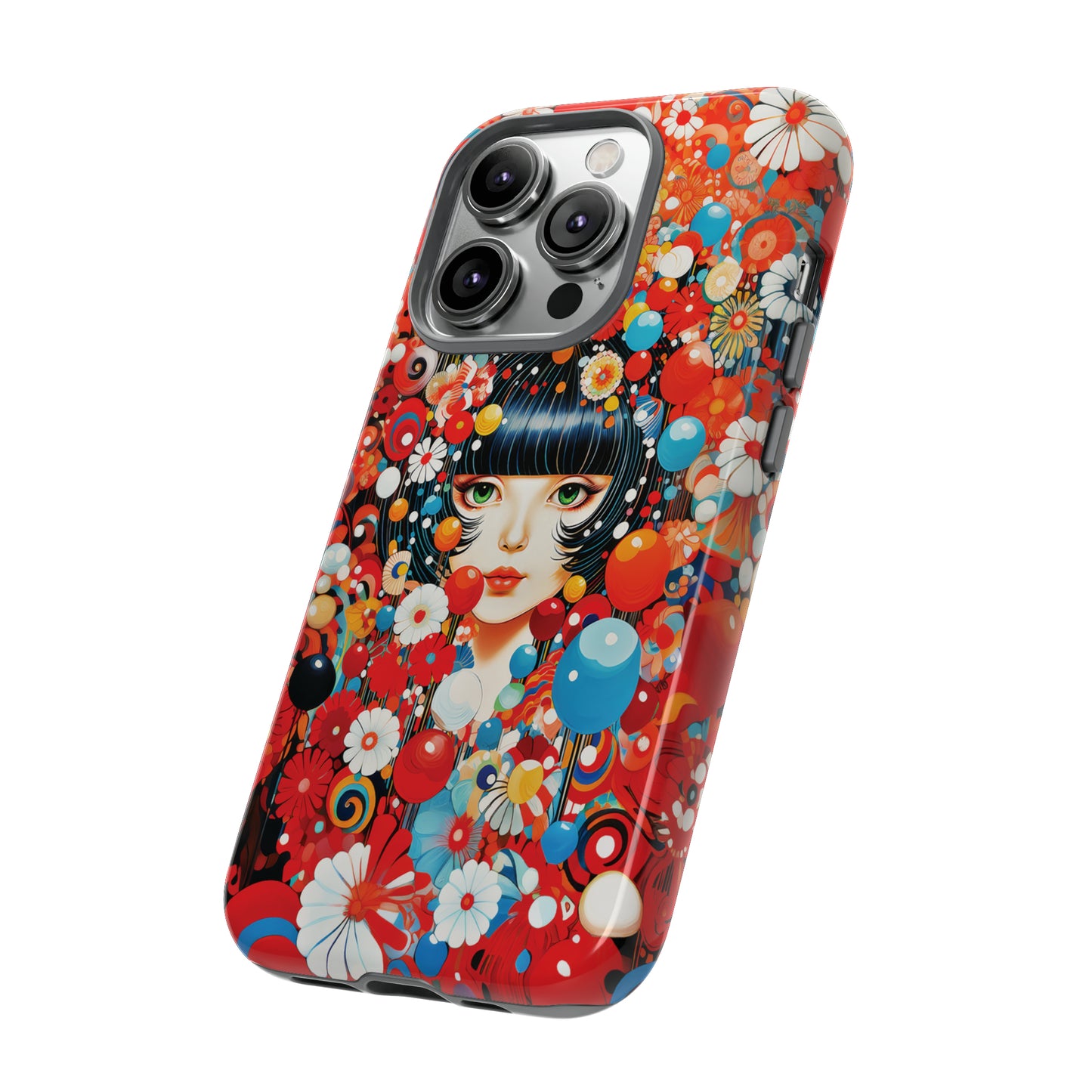 Girl in red blossoms Tough Cases