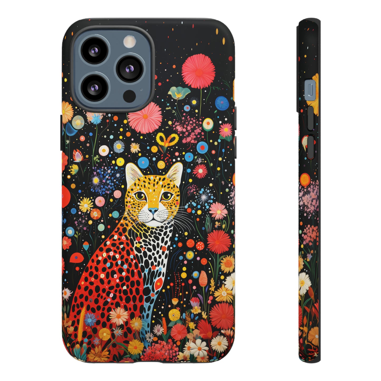Cheetah in night flowers Tough Cases