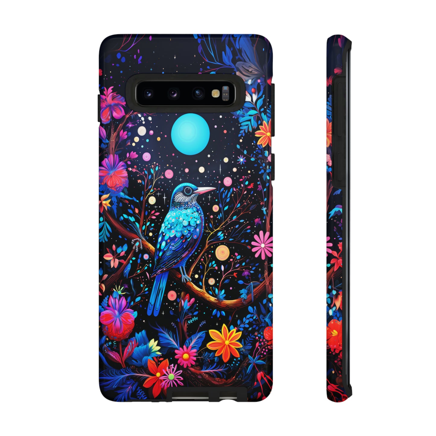 Blue bird at night Tough Cases