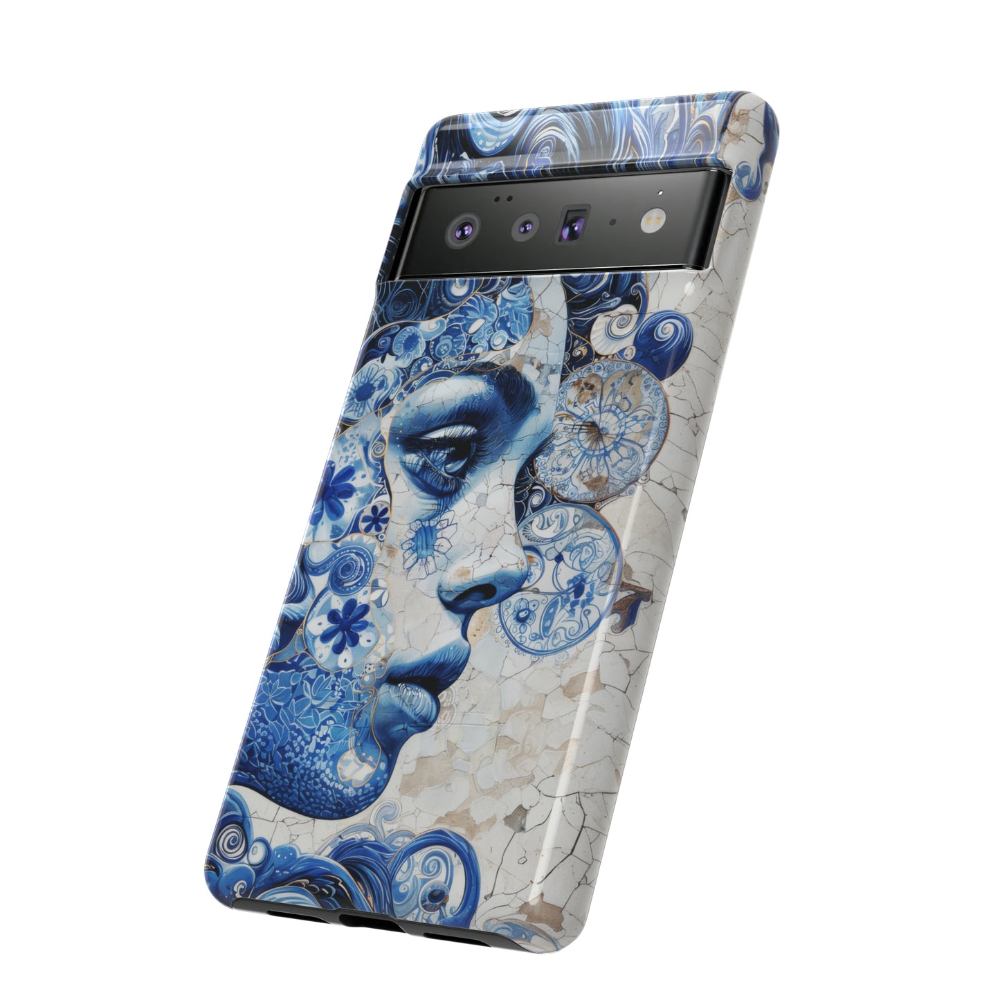 Blue tile womanTough Cases