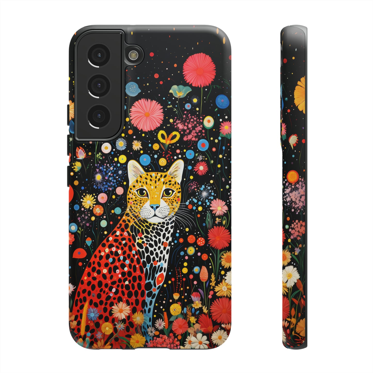 Cheetah in night flowers Tough Cases