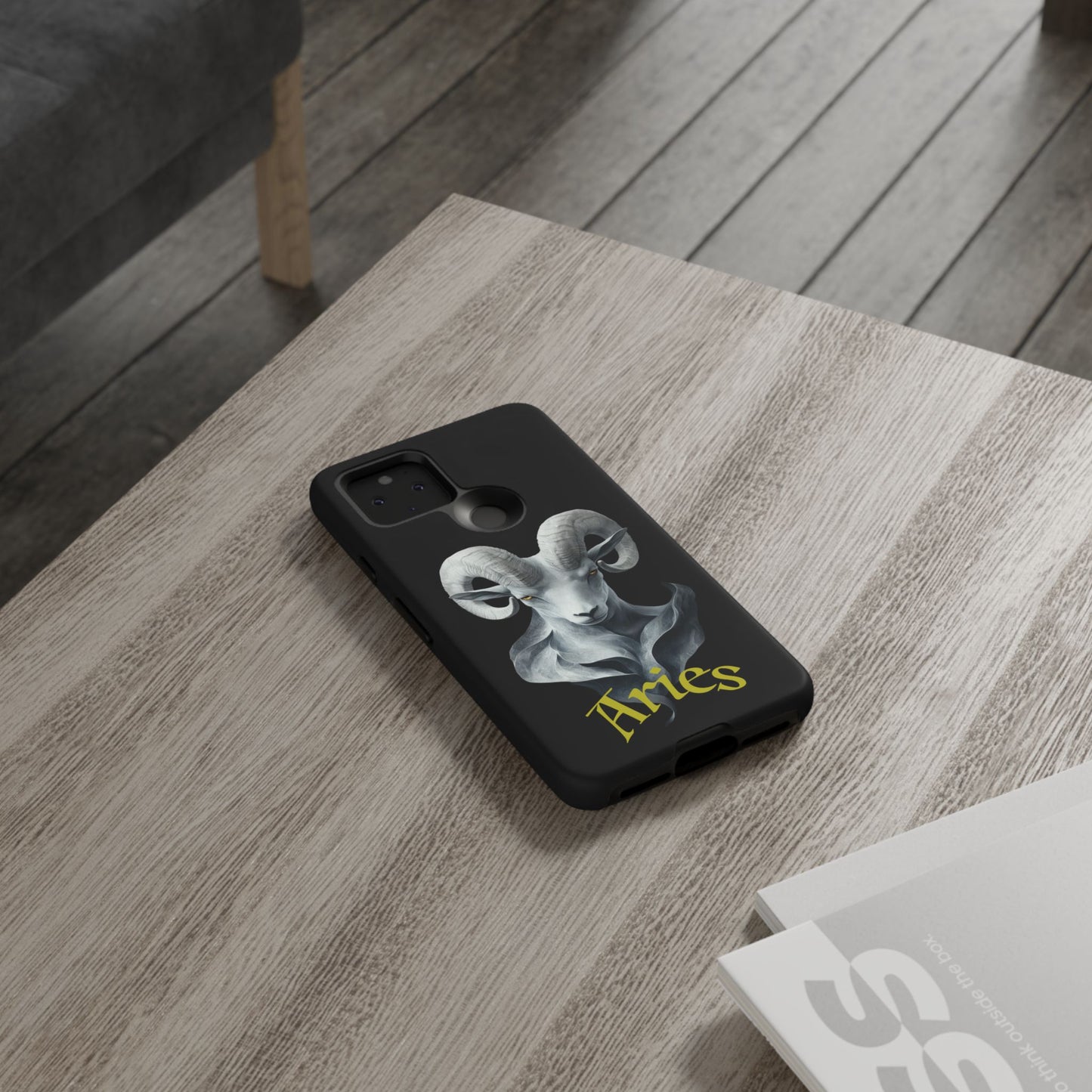 Aries Tough Phone Cases, Artistic Zodiac Phone Cases, premium-quality cases for iPhone, Samsung Galaxy, and Google Pixel devices