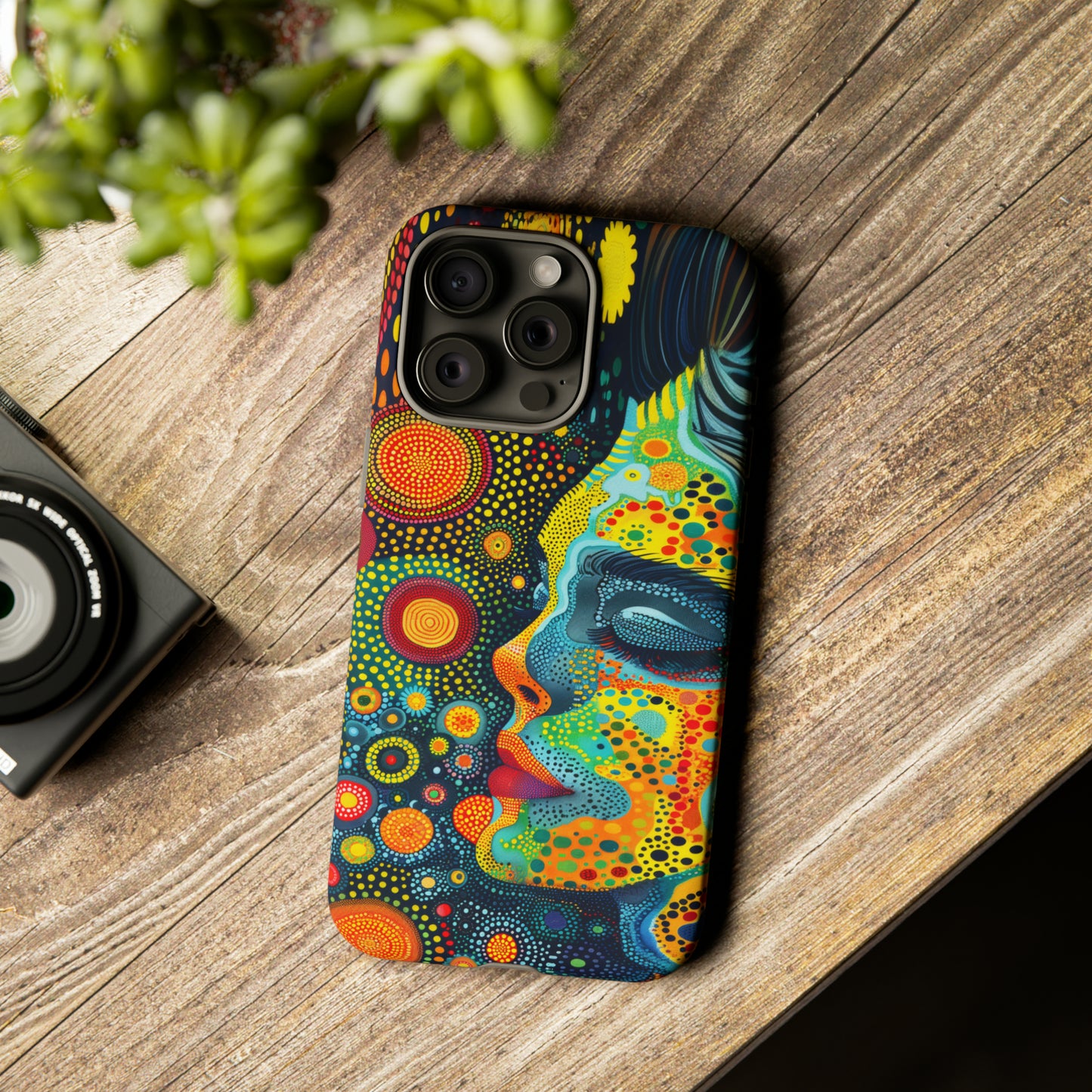 Phone Case, rainbow girl, Artistic design, Tough Case, Colorful whimsical rainbow fantasy design, iPhone 15, 14, 13, 12, 11, Samsung, Pixel