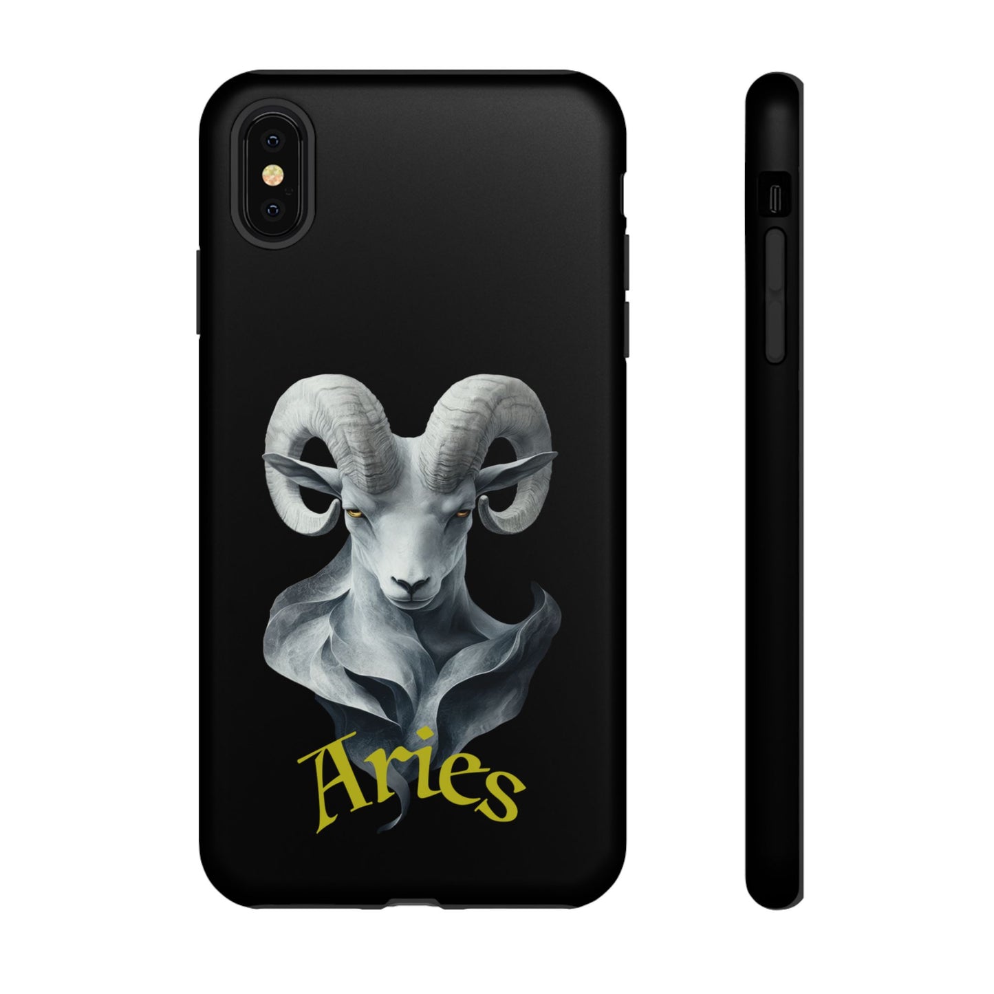 Aries Tough Phone Cases, Artistic Zodiac Phone Cases, premium-quality cases for iPhone, Samsung Galaxy, and Google Pixel devices