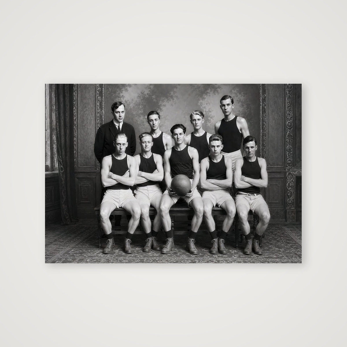 1920 basketball team — 100×70cm, 39×28" Print only