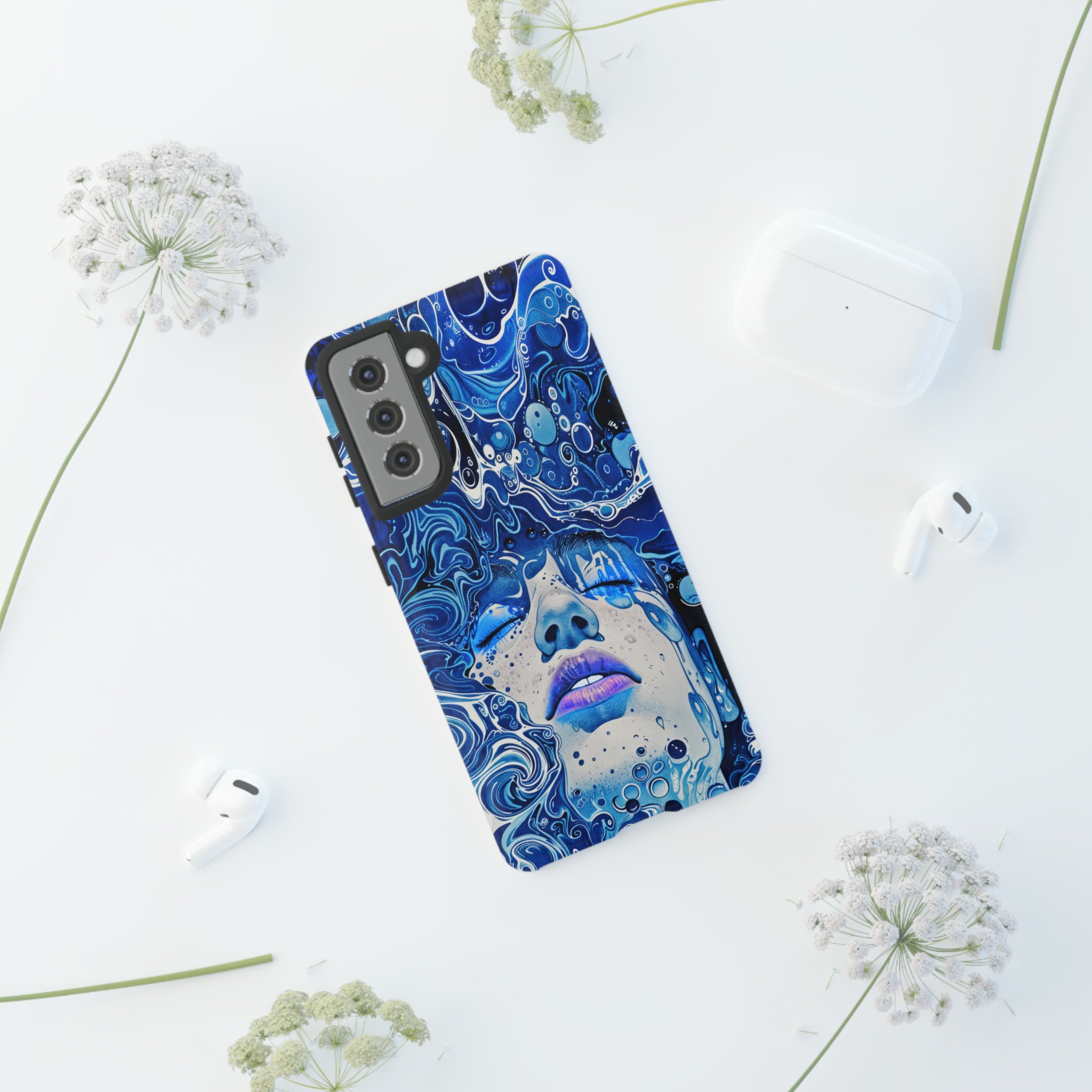 Phone Case, underwater design, Artistic design, Tough Case, Colorful whimsical water fantasy design, iPhone 15, 14, 13, 12, 11, Samsung, Pixel