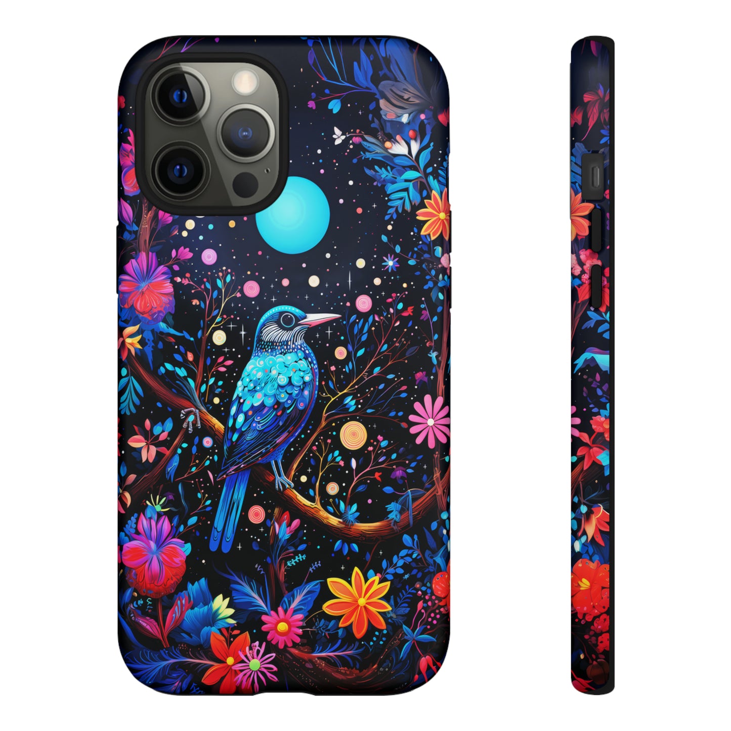 Blue bird at night Tough Cases