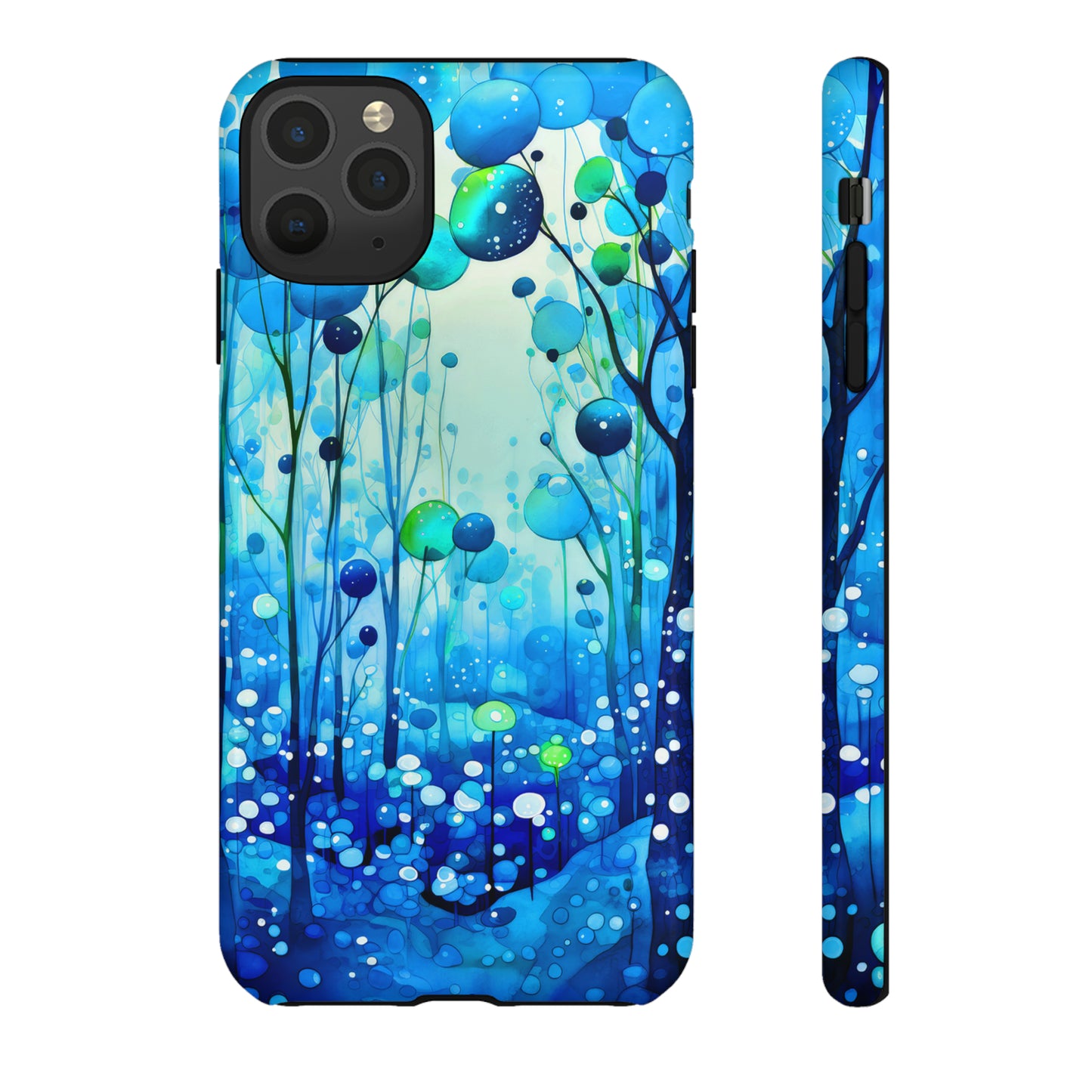 Blue fantasy forest Tough Cases