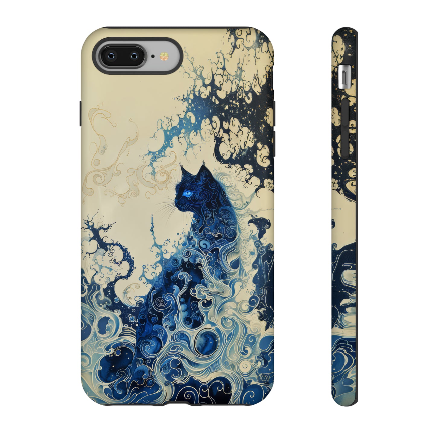 Black cat in smokeTough Cases