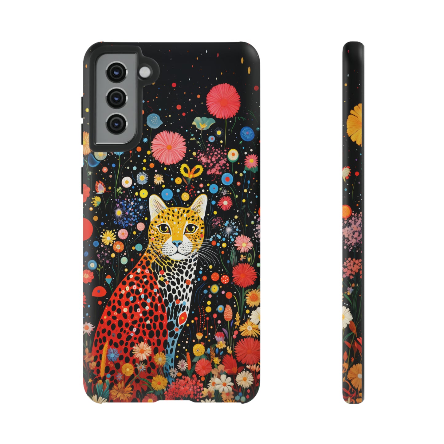 Cheetah in night flowers Tough Cases