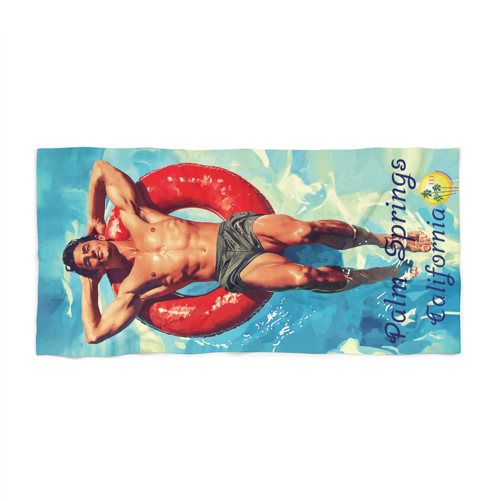Red float PS House Beach Towel