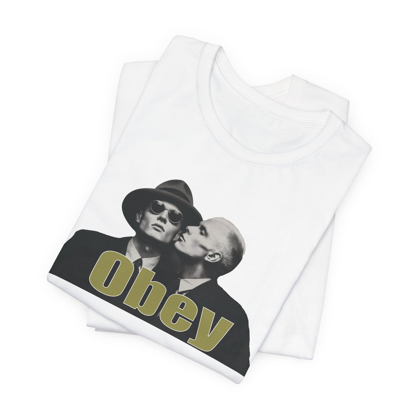Obey Graphic Tee — Retro Provocative Streetwear T-Shirt, authority commentary shirt