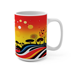 Sunrise Over the Hillside Mug 15oz