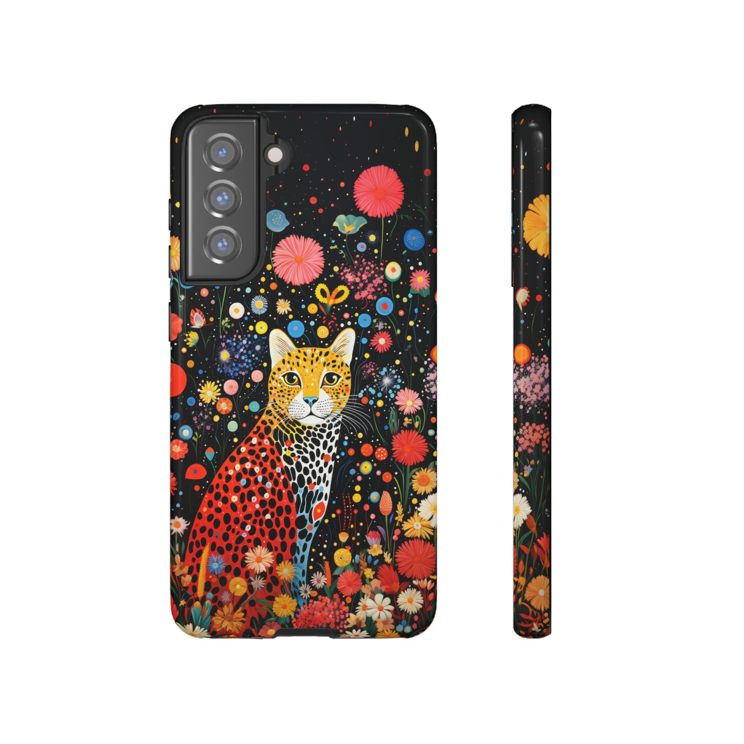 Cheetah in night flowers Tough Cases