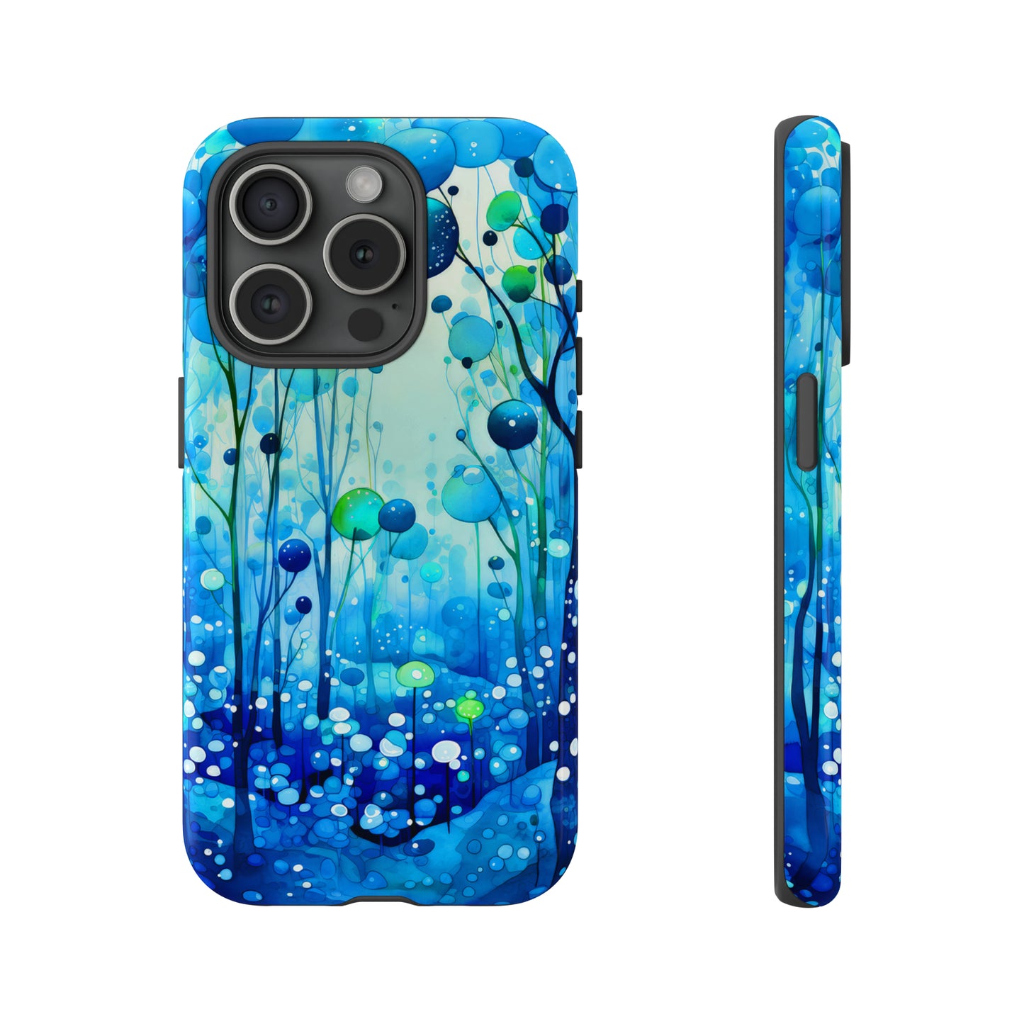 Blue fantasy forest Tough Cases