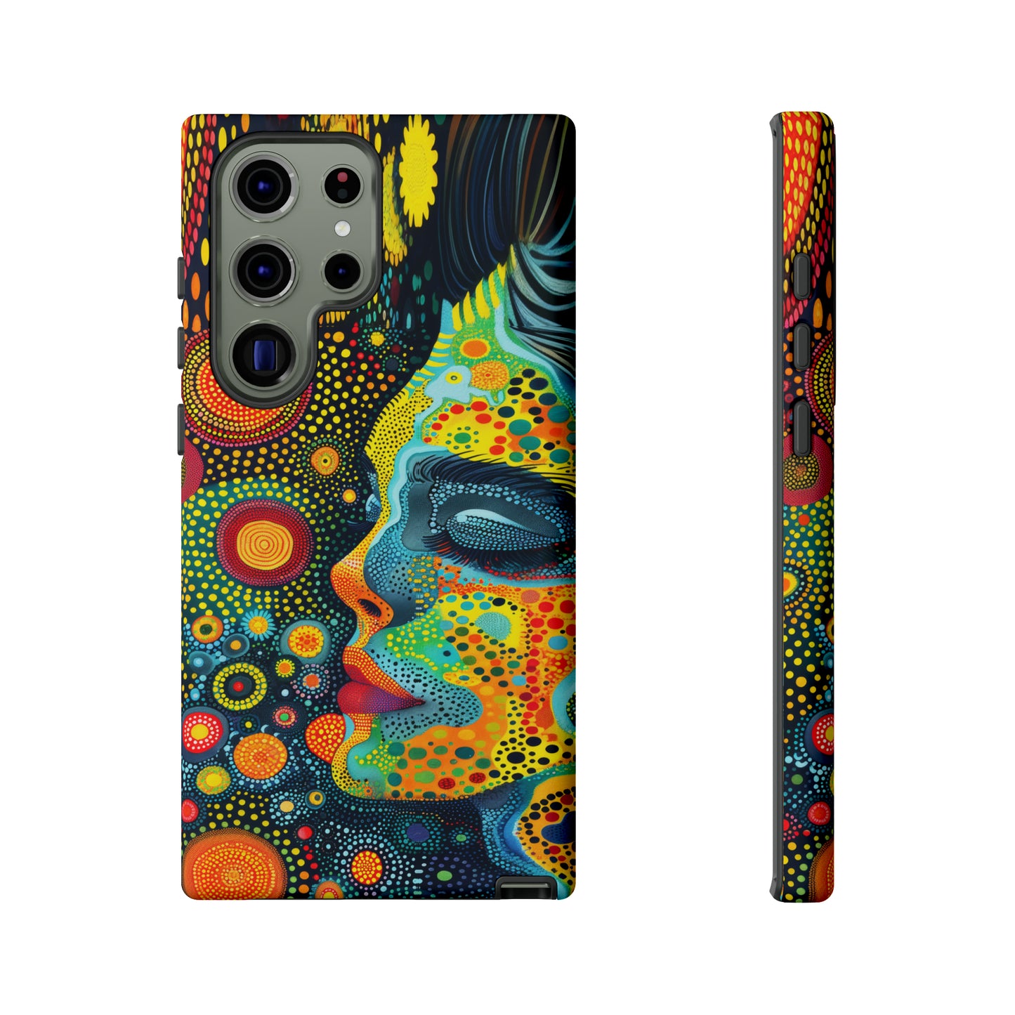 Phone Case, rainbow girl, Artistic design, Tough Case, Colorful whimsical rainbow fantasy design, iPhone 15, 14, 13, 12, 11, Samsung, Pixel