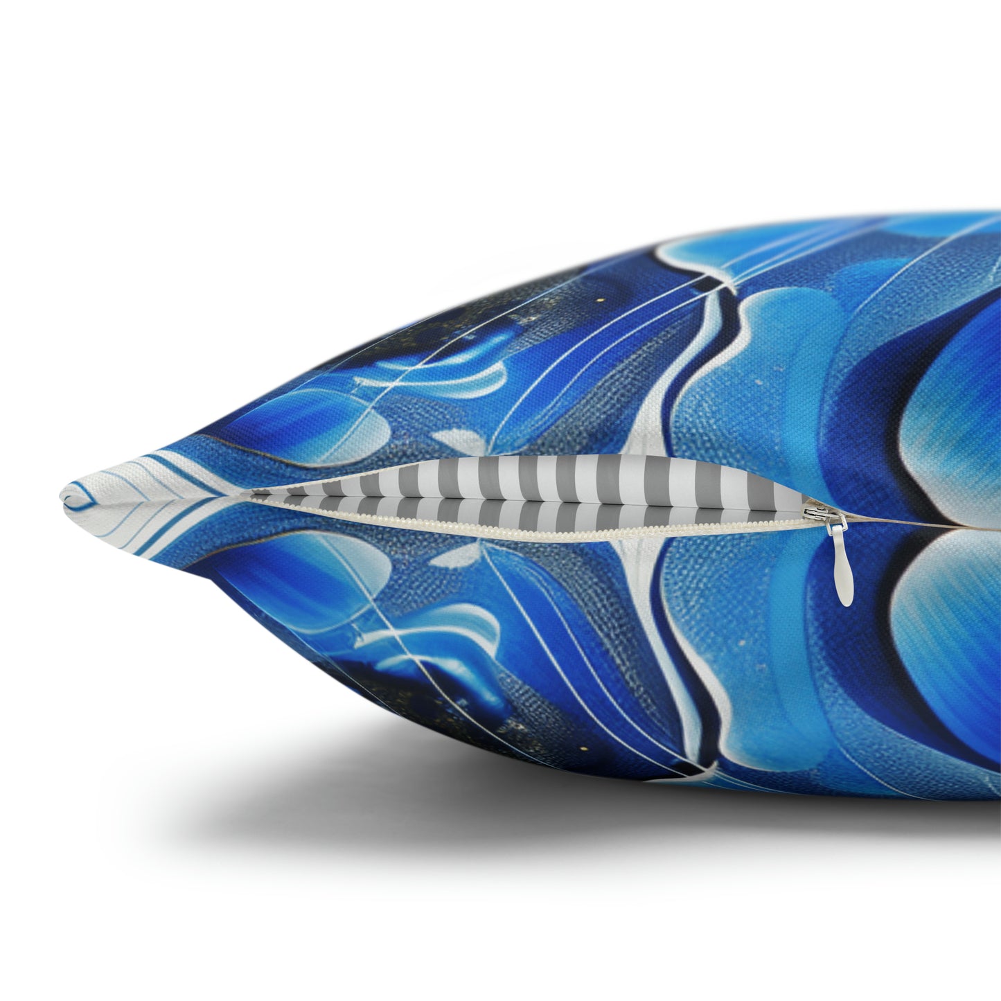 Modern style Blue cat pillow, beautiful animal accent pillow, Home decor for cat lover, unique whimsical cat theme, abstract art  style, case only