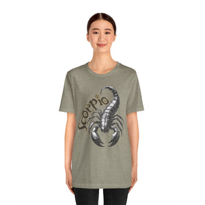 Scorpio Black & white Unisex Jersey Short Sleeve Tee