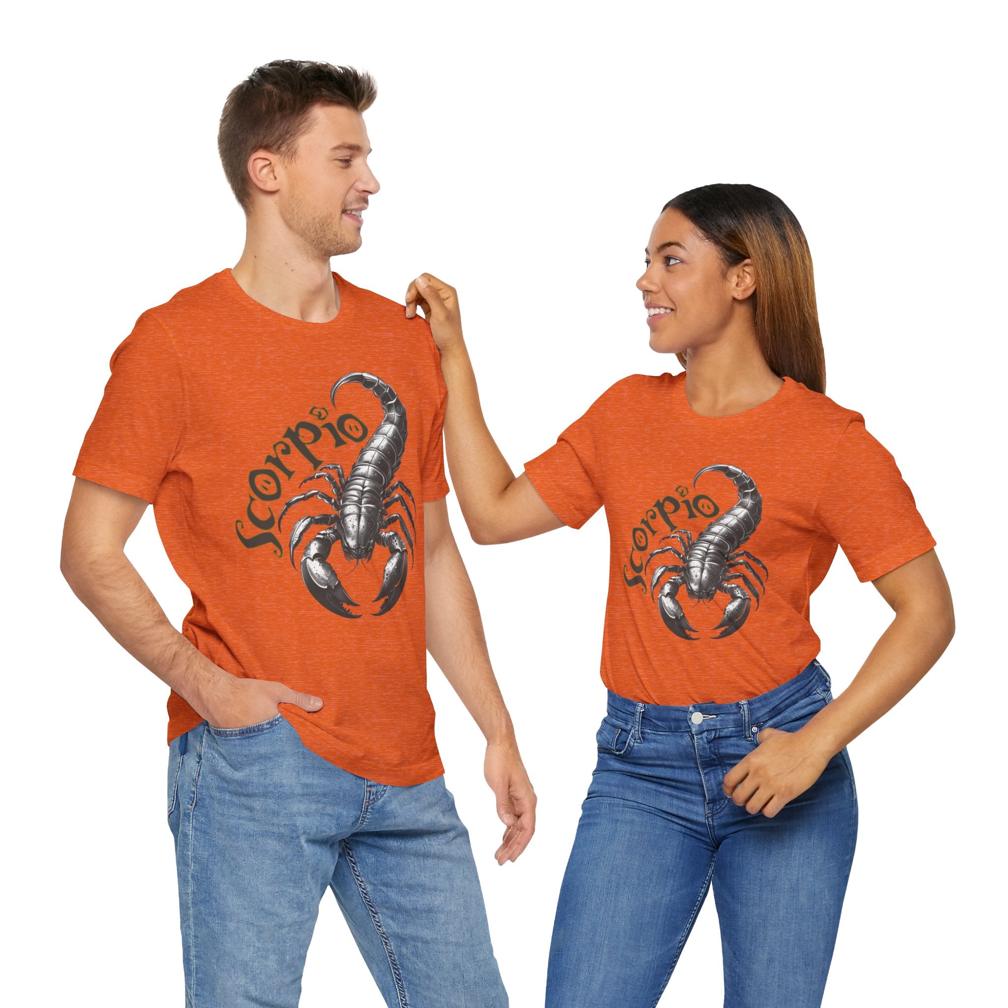 Scorpio Black & white Unisex Jersey Short Sleeve Tee