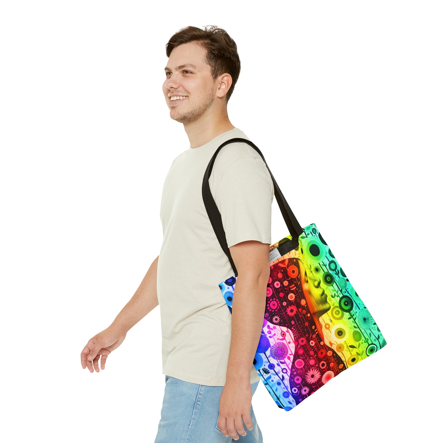 Rainbow dreamer Tote Bag in 3 sizes