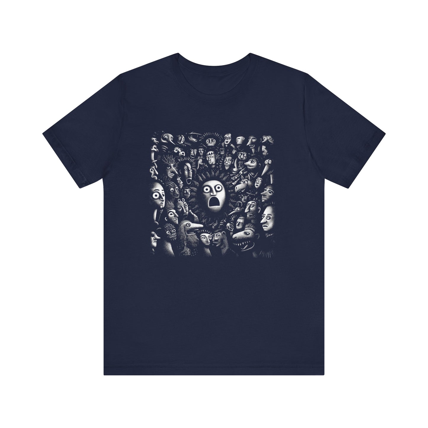 "Voices in the Crowd" Unique Art Graphic Tee for Creative Souls, For the ones who stand out in the noise.