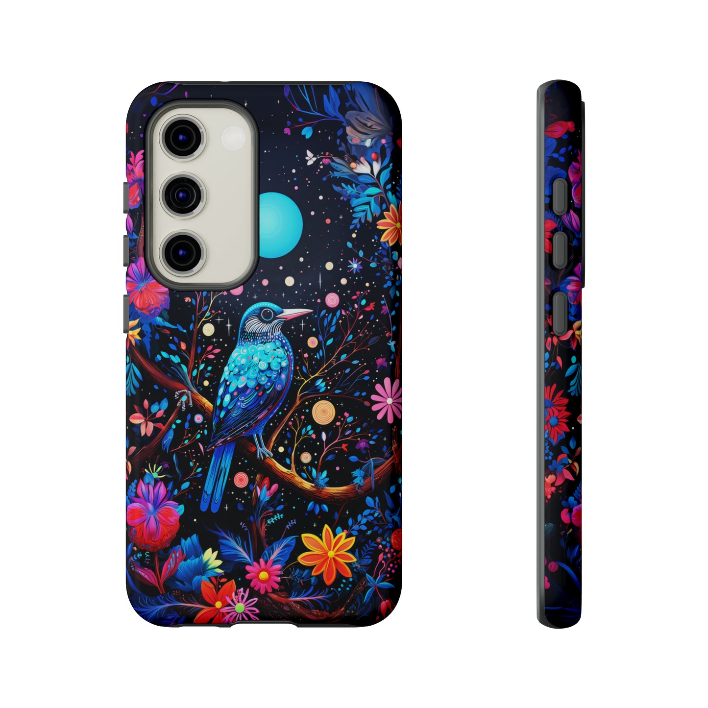 Blue bird at night Tough Cases