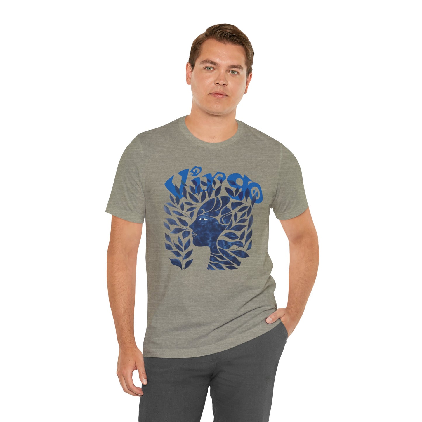 Virgo blue graphic Unisex Jersey Short Sleeve Tee
