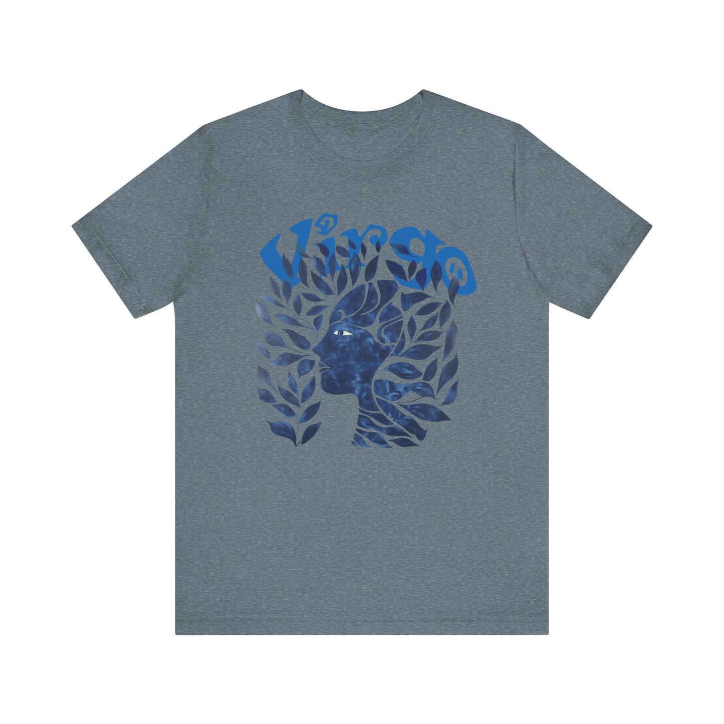 Virgo blue graphic Unisex Jersey Short Sleeve Tee