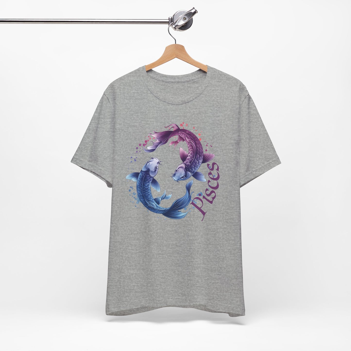 Pisces Artistic Zodiac Unisex Tee, Jersey Short Sleeve Tee, Your Perfect Everyday Favorite