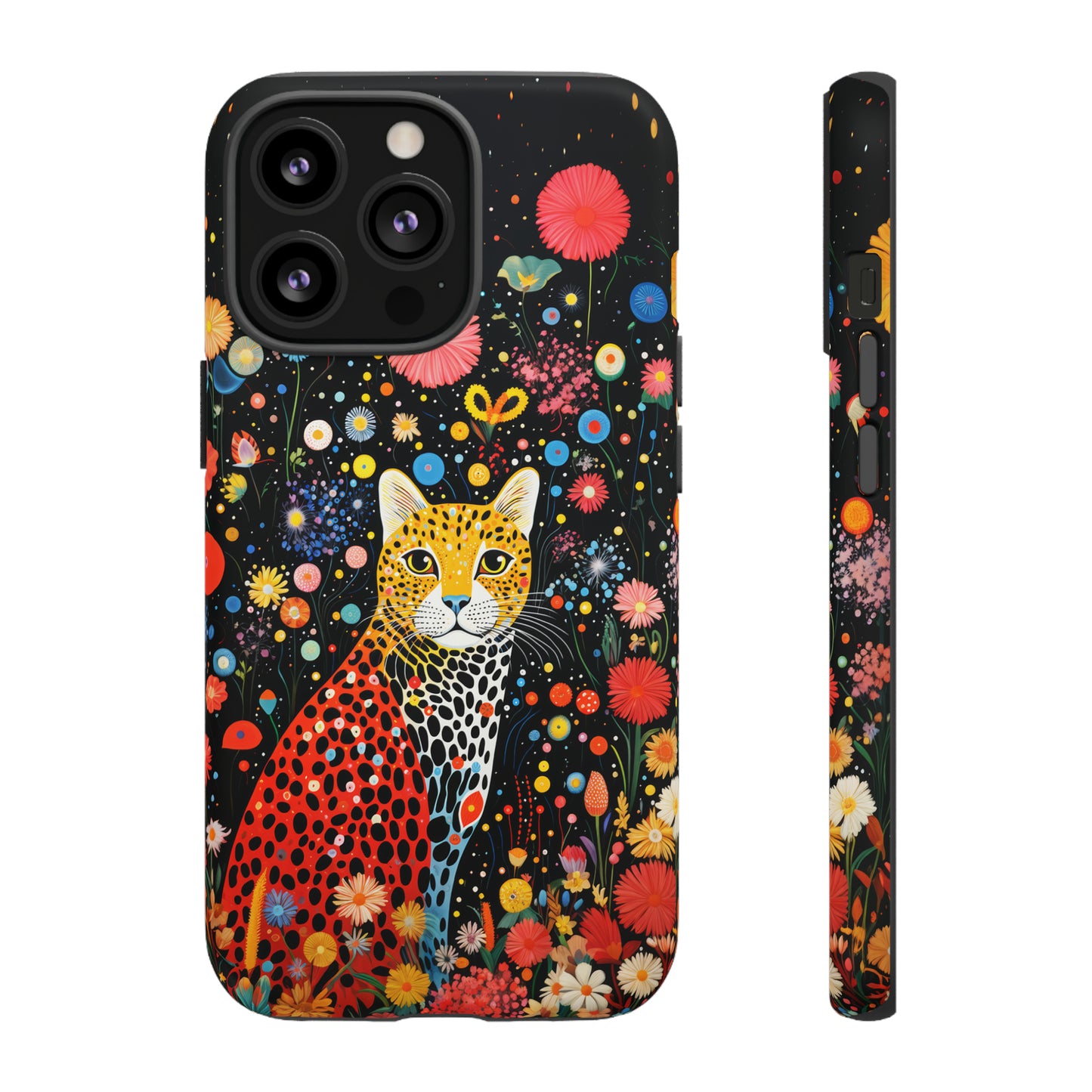 Cheetah in night flowers Tough Cases
