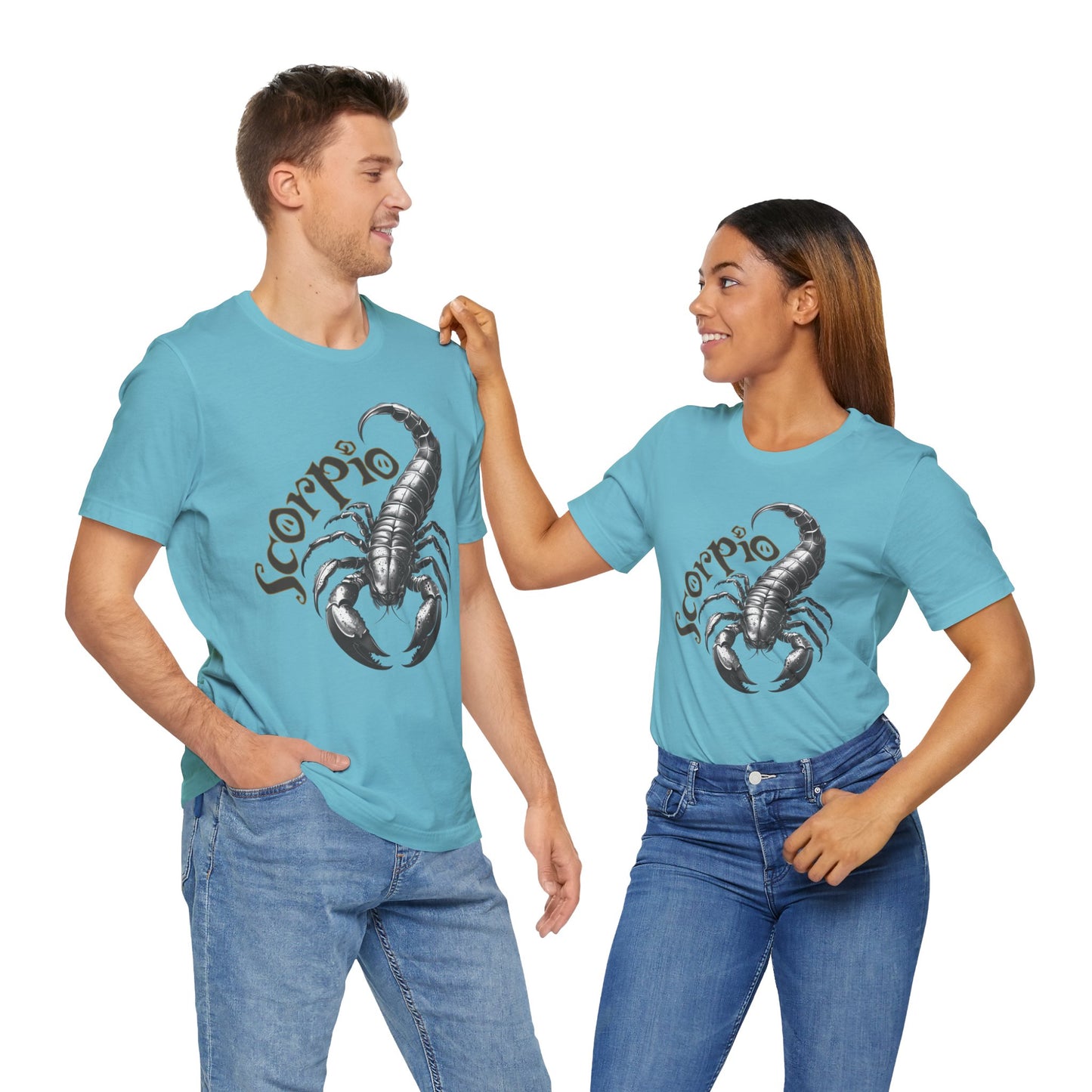 Scorpio Black & white Unisex Jersey Short Sleeve Tee