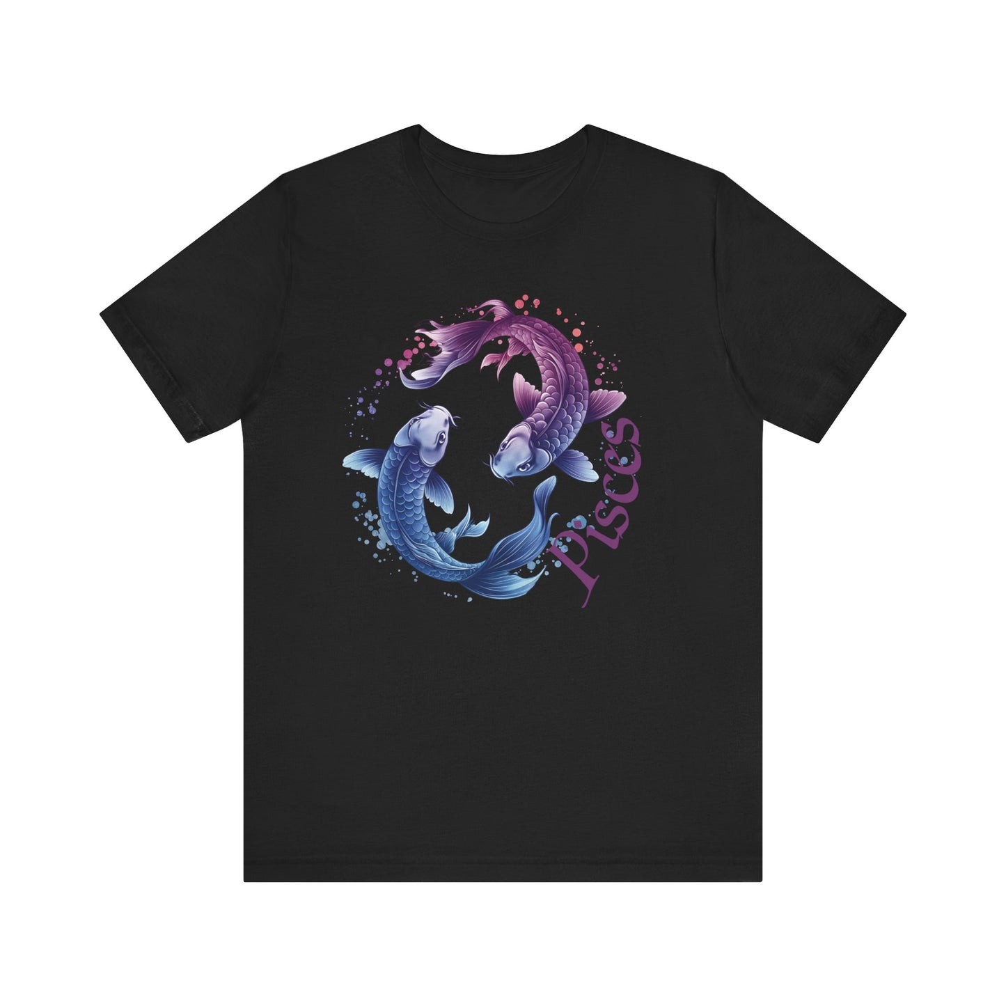 Pisces Artistic Zodiac Unisex Tee, Jersey Short Sleeve Tee, Your Perfect Everyday Favorite
