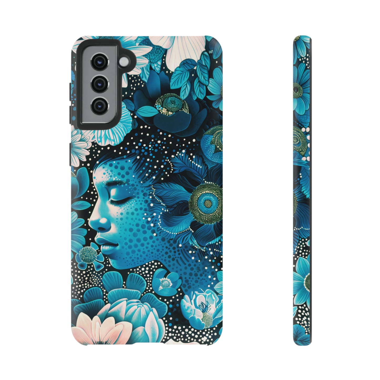 Girl in blue Tough Cases