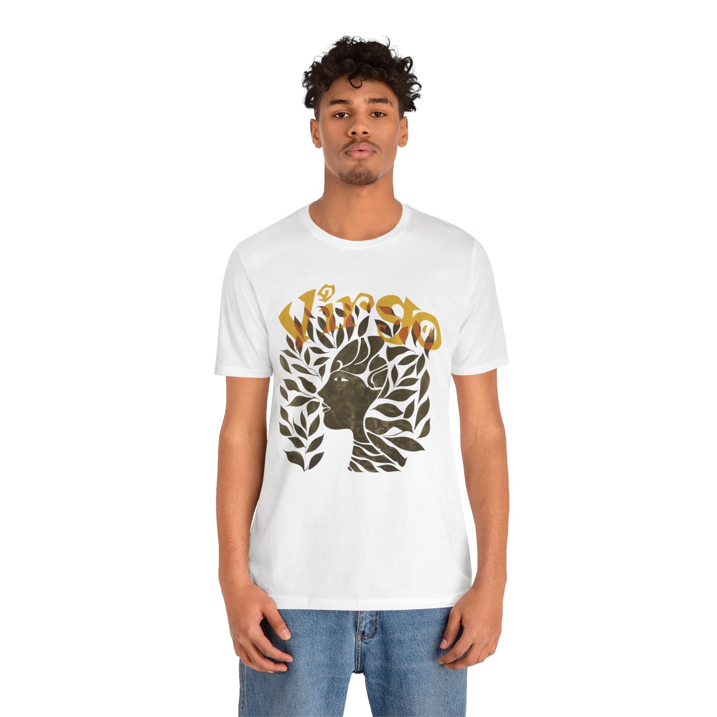 Virgo bronze graphic Unisex Jersey Short Sleeve Tee