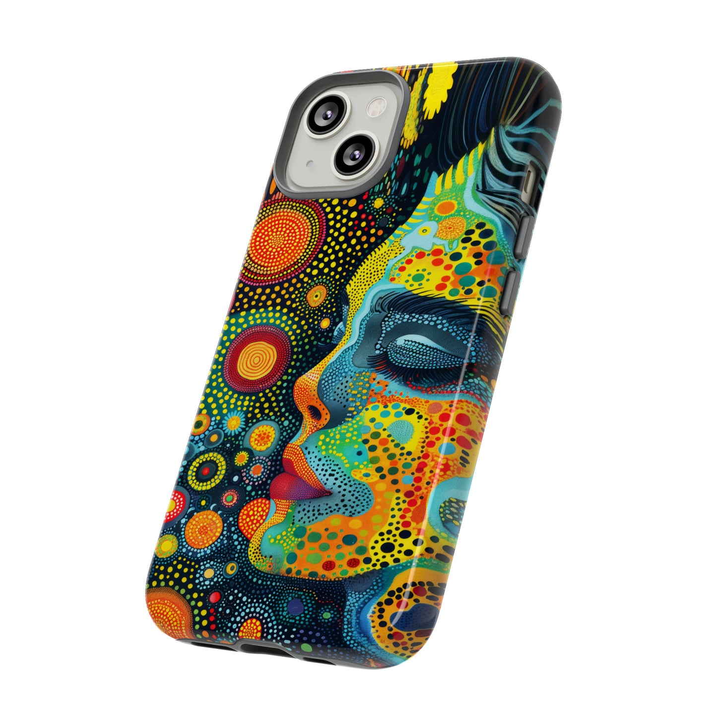 Phone Case, rainbow girl, Artistic design, Tough Case, Colorful whimsical rainbow fantasy design, iPhone 15, 14, 13, 12, 11, Samsung, Pixel