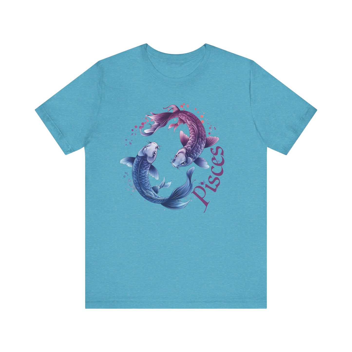 Pisces Artistic Zodiac Unisex Tee, Jersey Short Sleeve Tee, Your Perfect Everyday Favorite