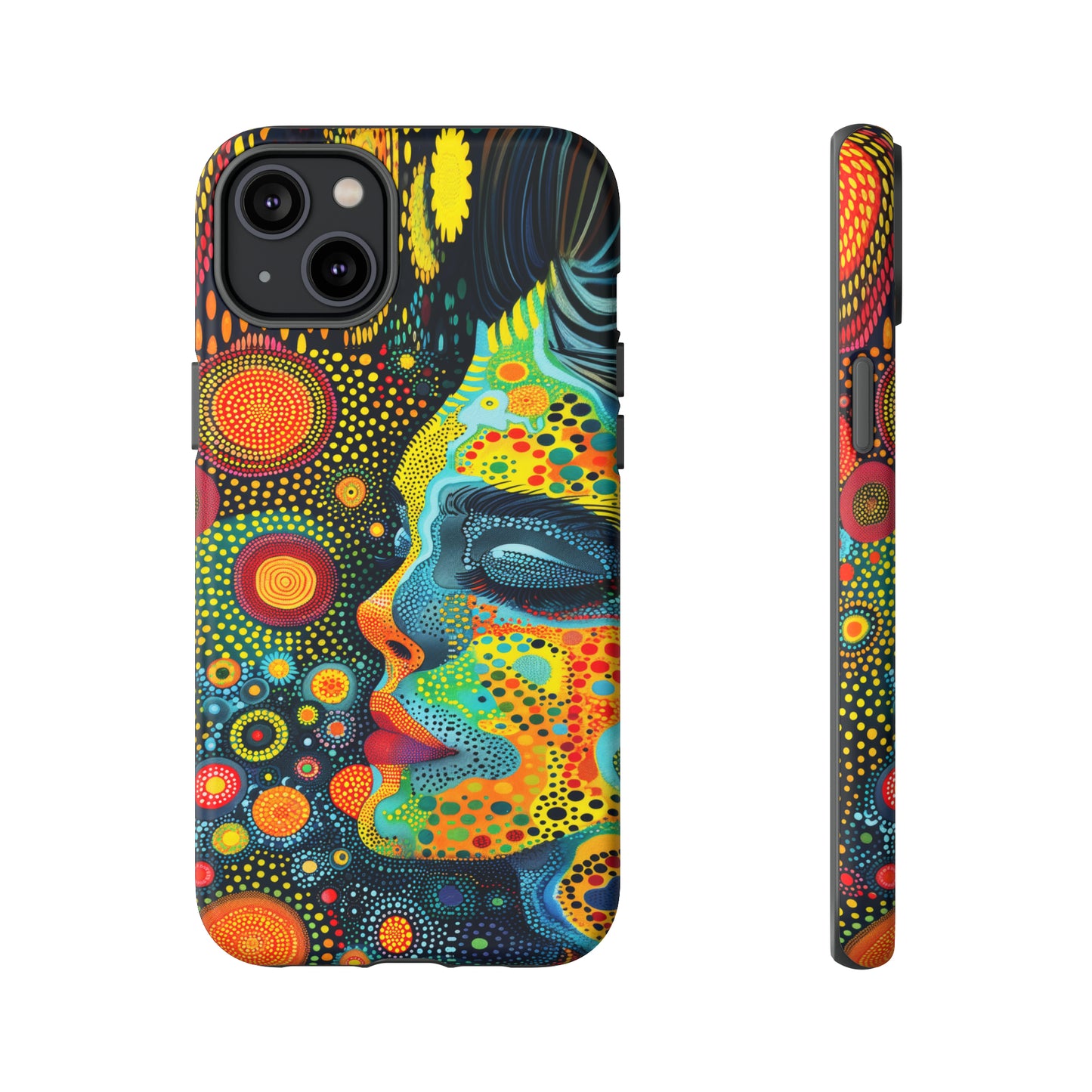 Phone Case, rainbow girl, Artistic design, Tough Case, Colorful whimsical rainbow fantasy design, iPhone 15, 14, 13, 12, 11, Samsung, Pixel