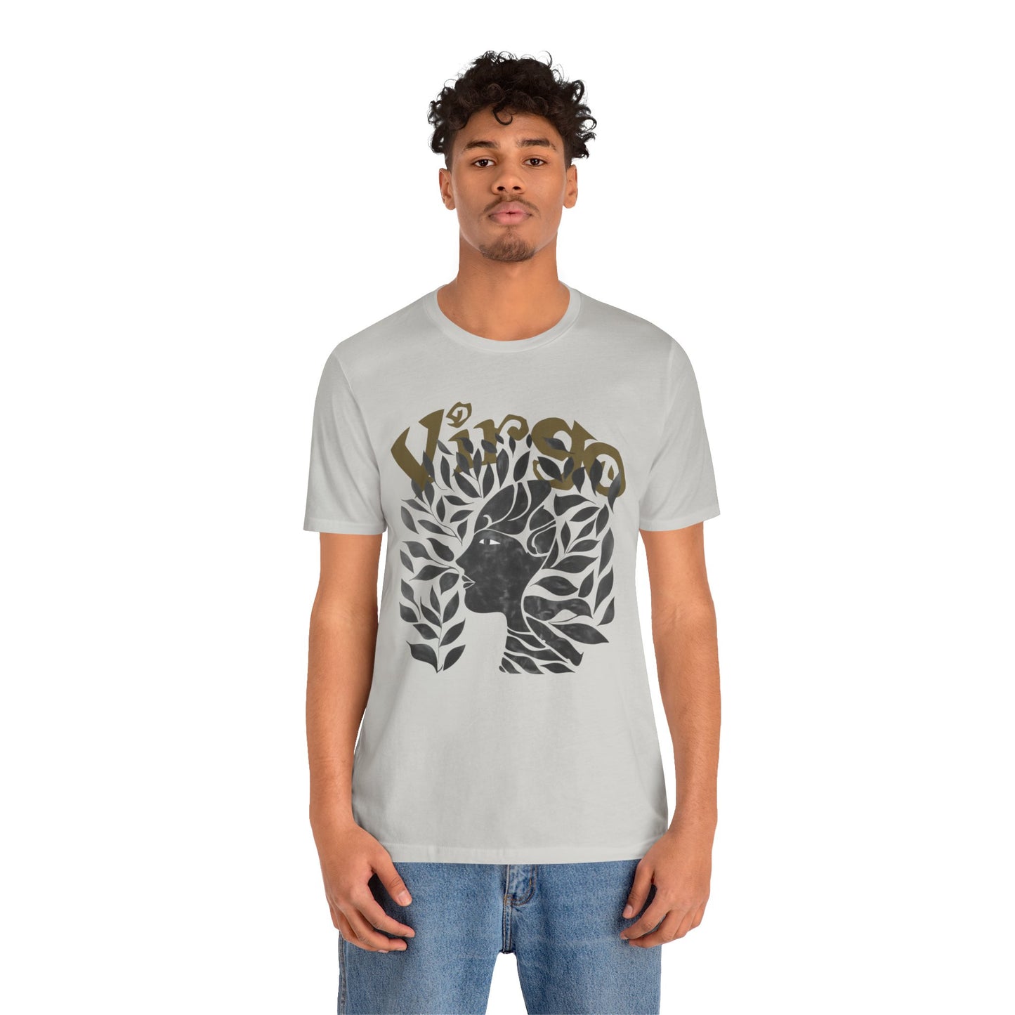 Virgo Black graphic Unisex Jersey Short Sleeve Tee