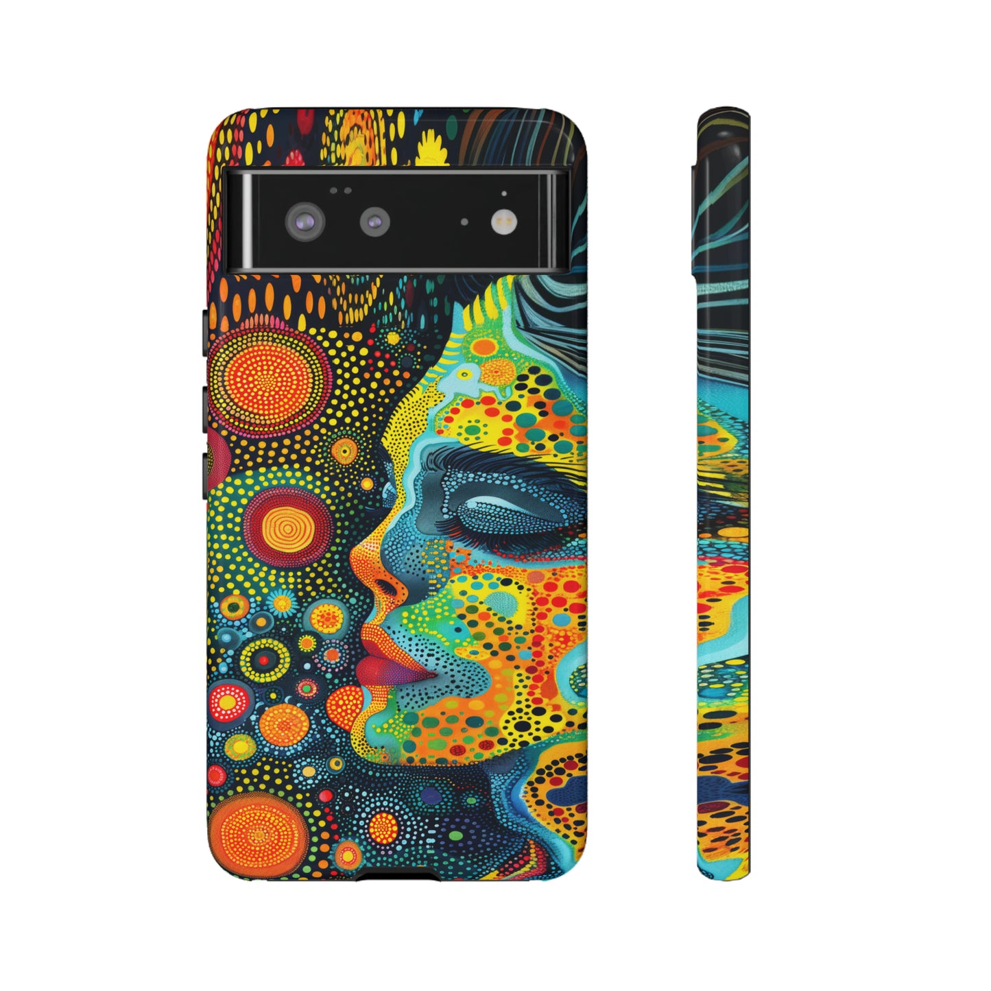 Phone Case, rainbow girl, Artistic design, Tough Case, Colorful whimsical rainbow fantasy design, iPhone 15, 14, 13, 12, 11, Samsung, Pixel