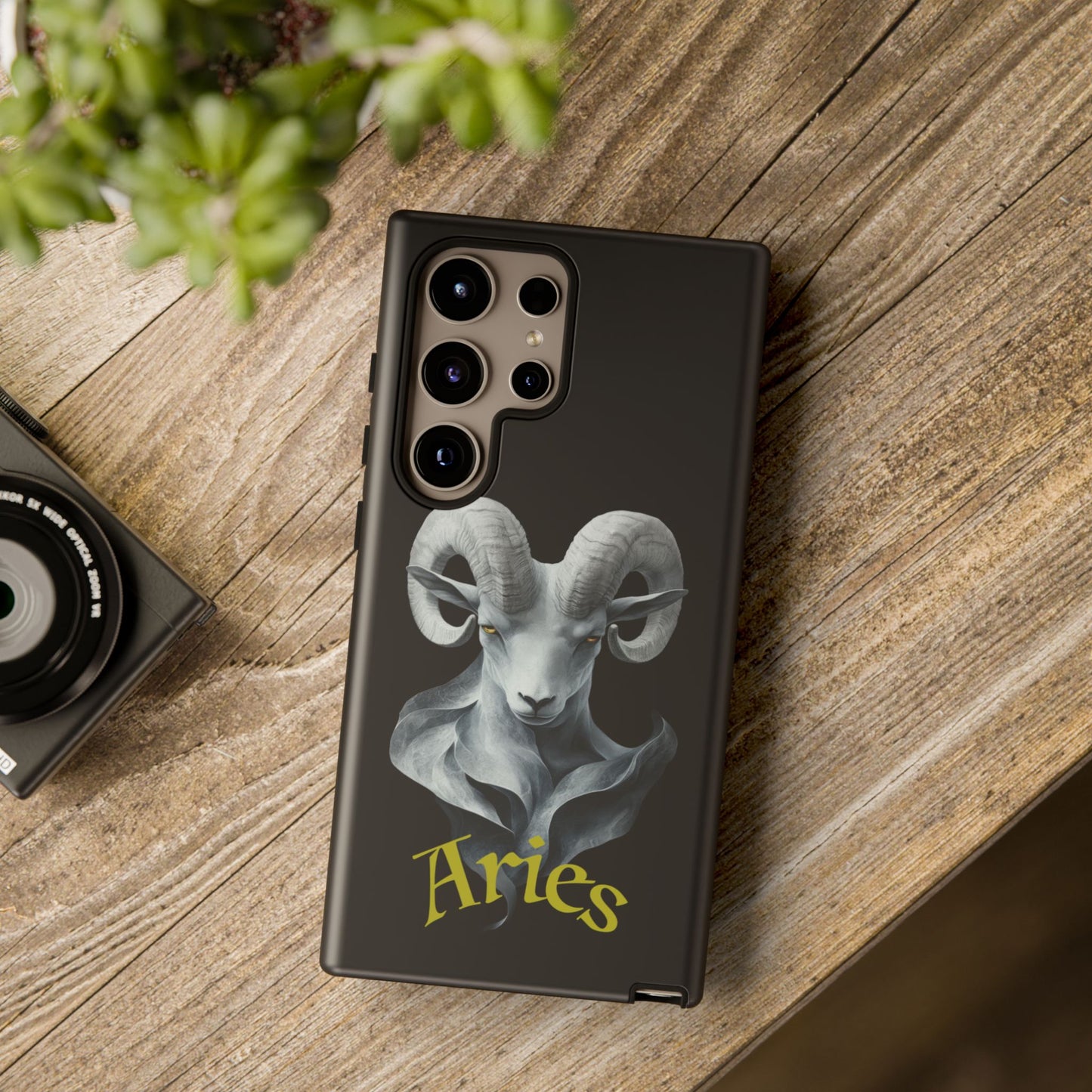 Aries Tough Phone Cases, Artistic Zodiac Phone Cases, premium-quality cases for iPhone, Samsung Galaxy, and Google Pixel devices