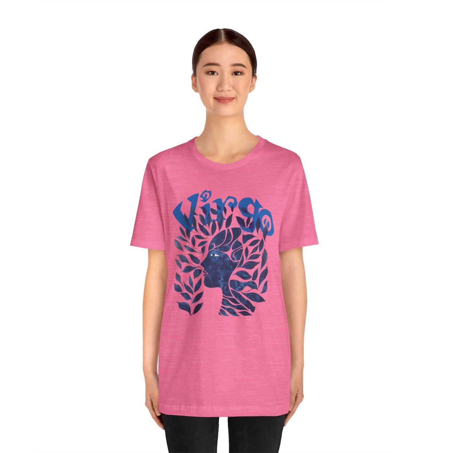 Virgo blue graphic Unisex Jersey Short Sleeve Tee