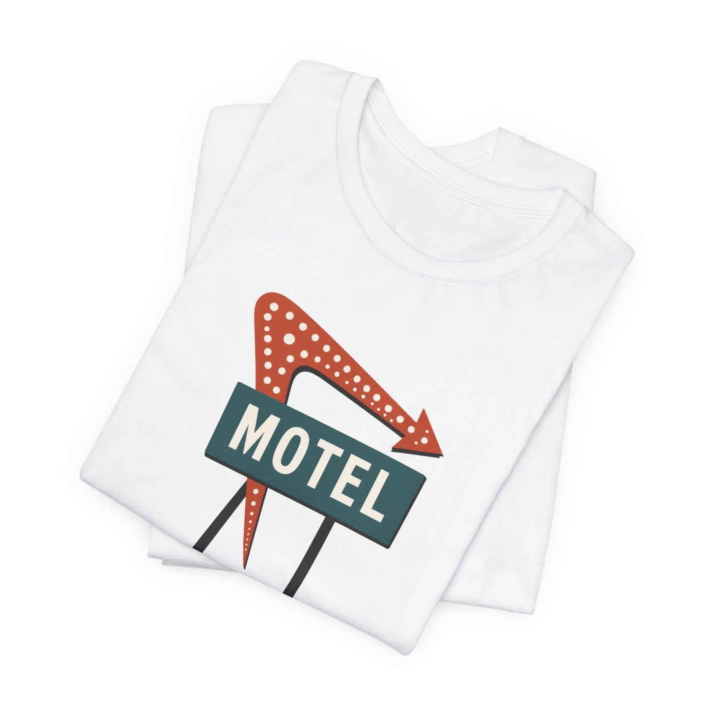 Midcentury Motel Neon Sign T‑Shirt — Retro Roadside Vintage Travel Tee