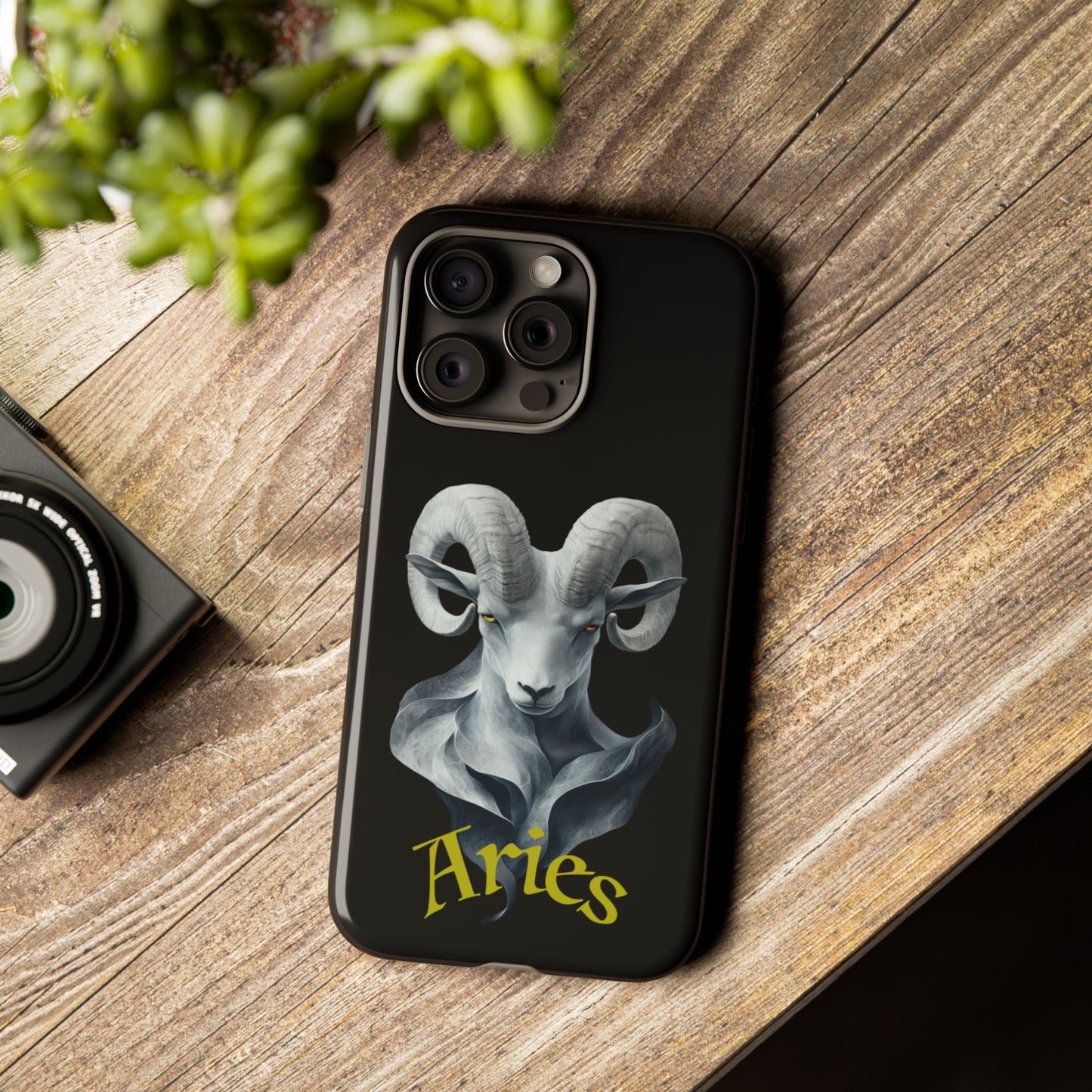 Aries Tough Phone Cases, Artistic Zodiac Phone Cases, premium-quality cases for iPhone, Samsung Galaxy, and Google Pixel devices