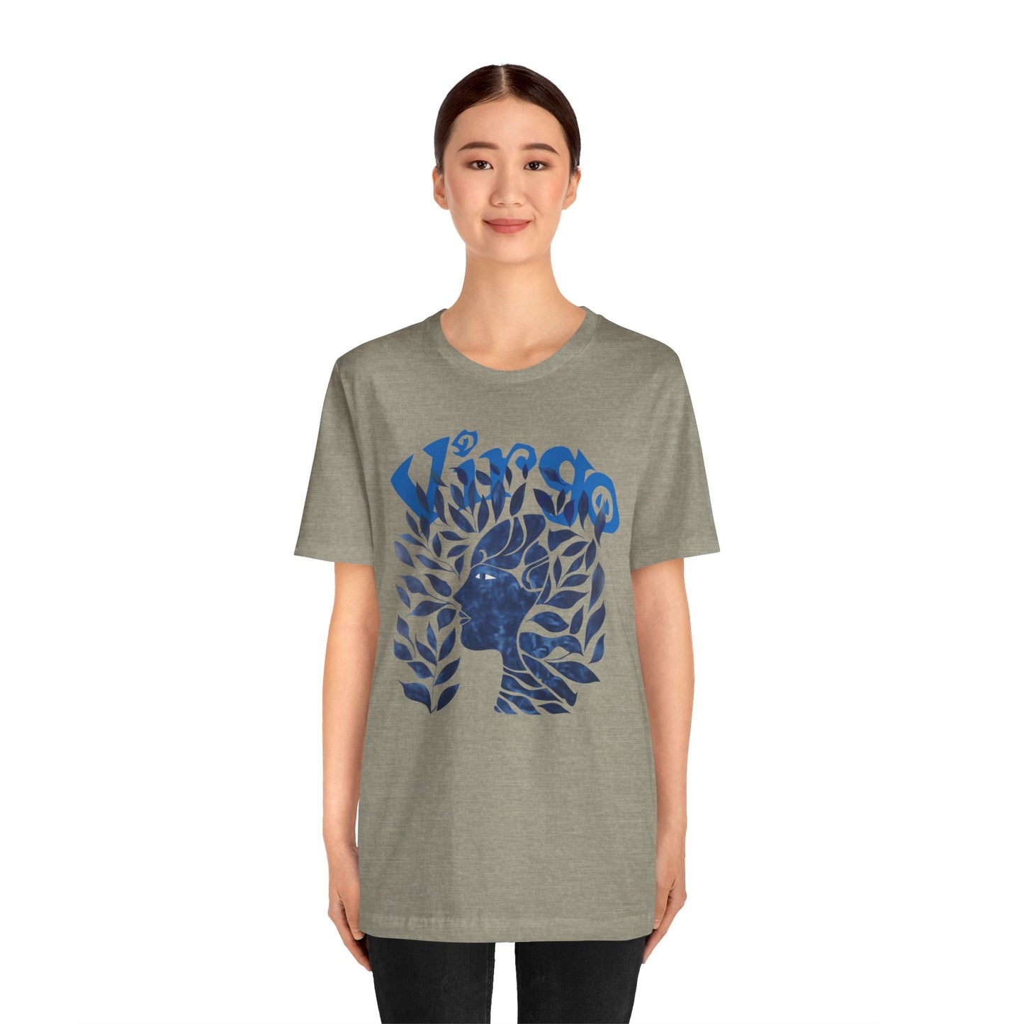 Virgo blue graphic Unisex Jersey Short Sleeve Tee