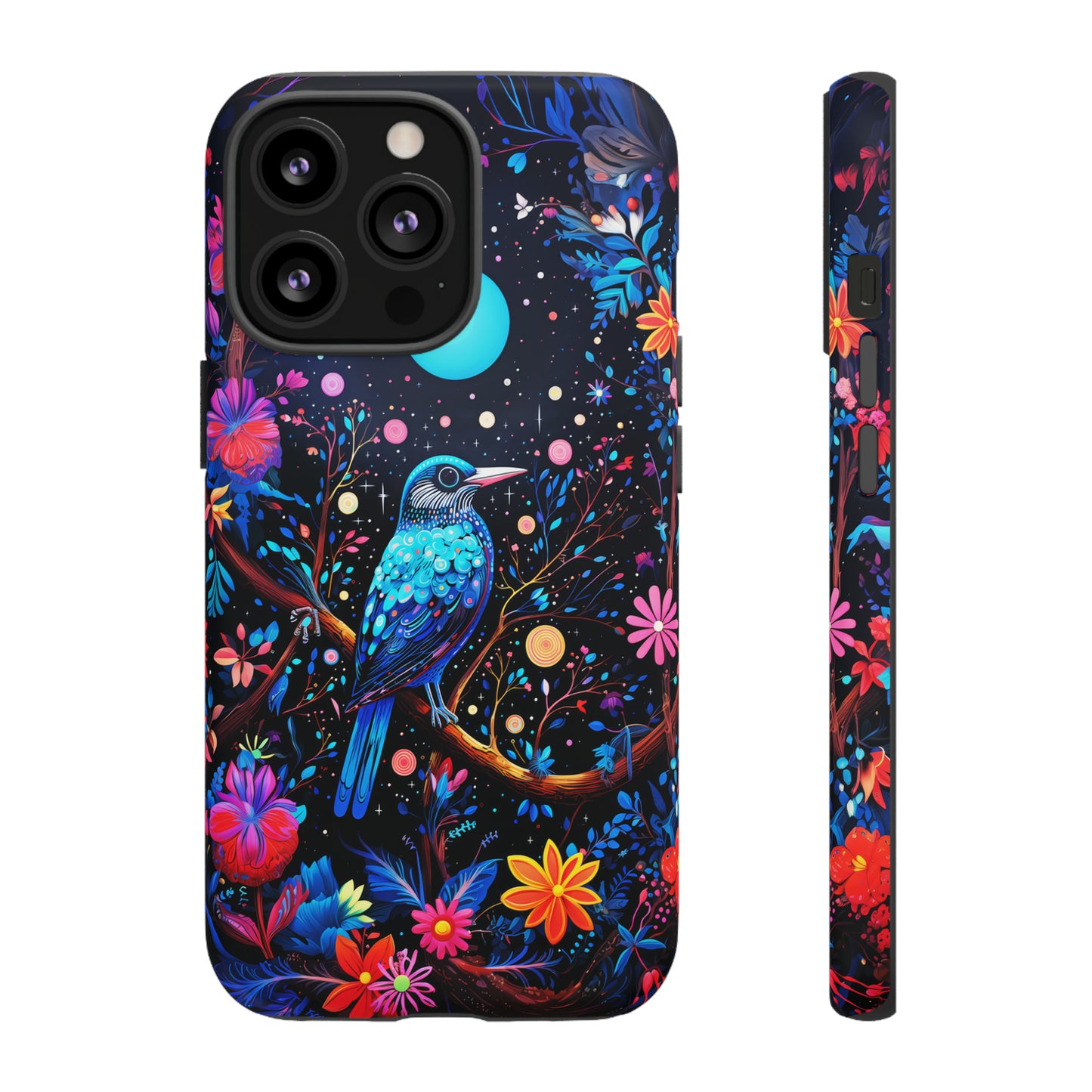 Blue bird at night Tough Cases